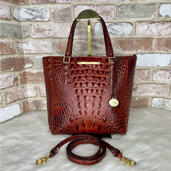 Brahmin Cognac Brown Leather Shoulder Bag - Picture 2 of 16